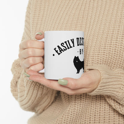 ''Easily Distracted by Dogs" Printed - Personalized Ceramic Mug | Best Gift for Pet Lovers