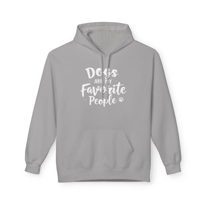 Unisex Fleece Hoodie for Dog Lovers | "Dogs are My Favorite People" Printed Hoodie for Pet Lovers