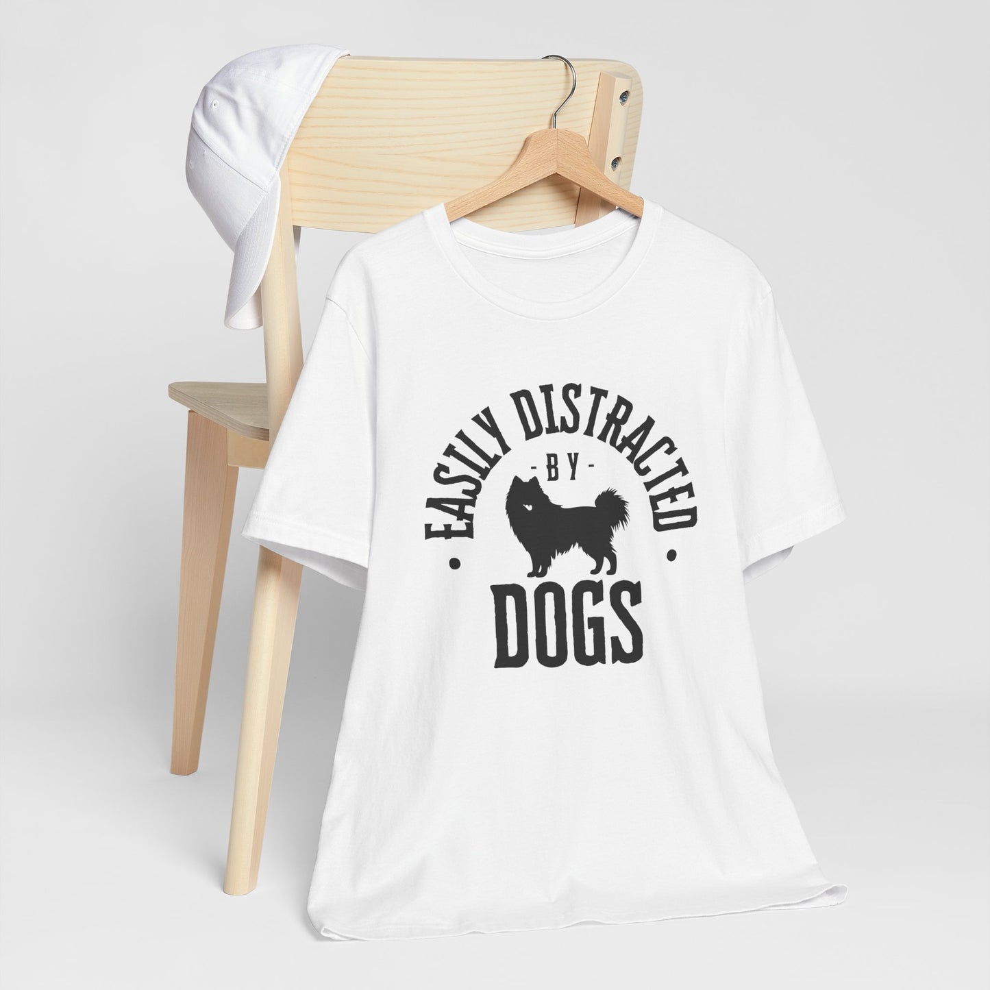 Unisex T-Shirts for Dog Lovers | "Easily Distracted by Dogs" - Short Sleeve Tee