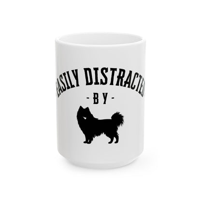 ''Easily Distracted by Dogs" Printed - Personalized Ceramic Mug | Best Gift for Pet Lovers