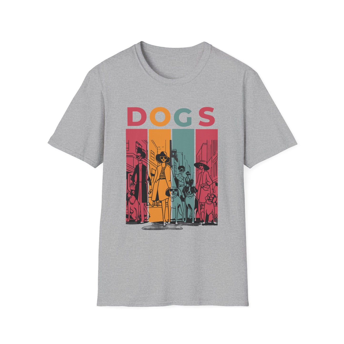 Artistic Design T-Shirt for Dog Lovers - Softstyle T-Shirt for Pet Lovers