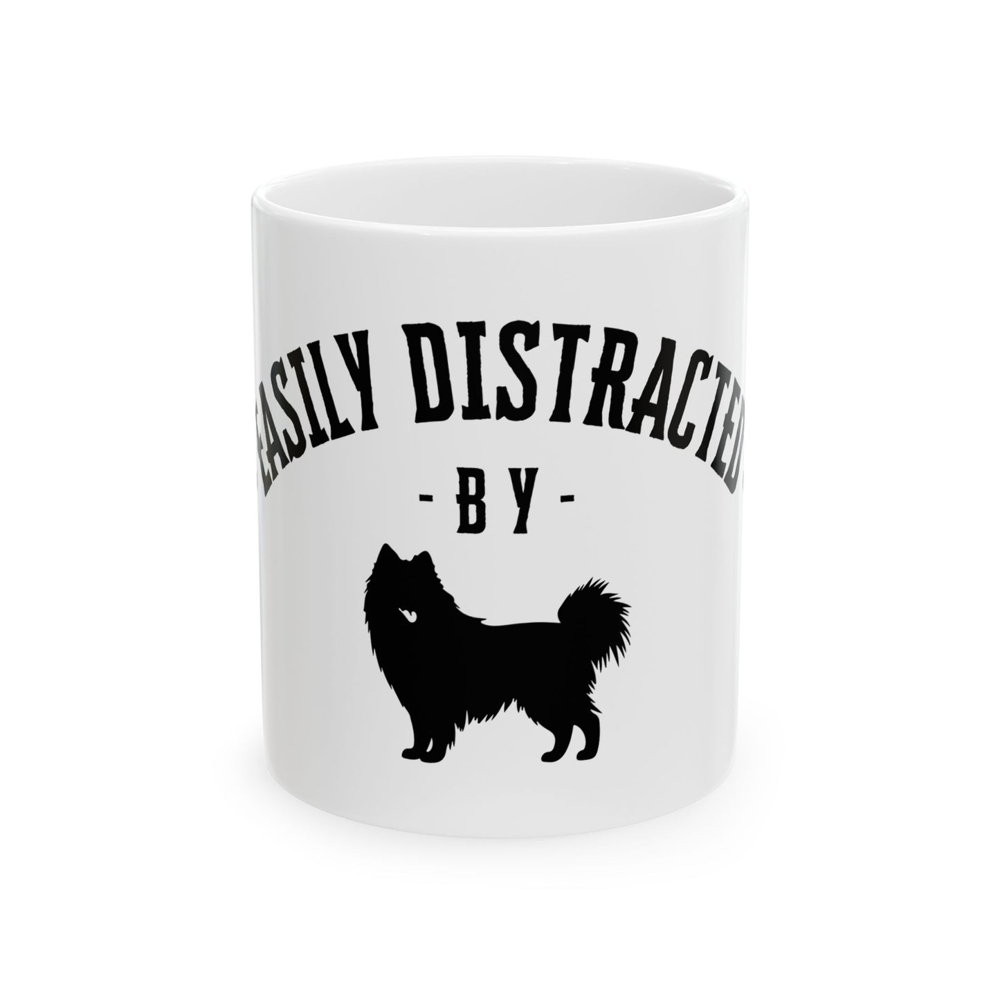 ''Easily Distracted by Dogs" Printed - Personalized Ceramic Mug | Best Gift for Pet Lovers