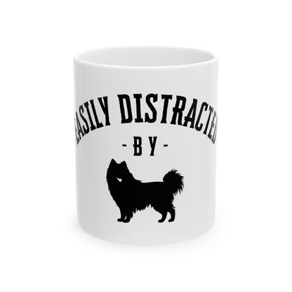 ''Easily Distracted by Dogs" Printed - Personalized Ceramic Mug | Best Gift for Pet Lovers