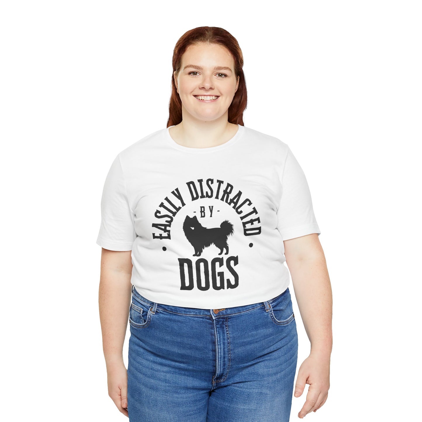 Unisex T-Shirts for Dog Lovers | "Easily Distracted by Dogs" - Short Sleeve Tee