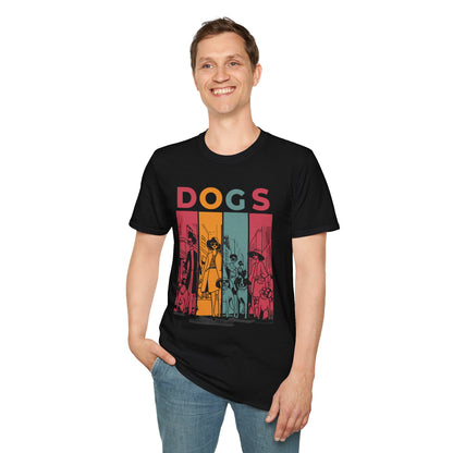 Artistic Design T-Shirt for Dog Lovers - Softstyle T-Shirt for Pet Lovers